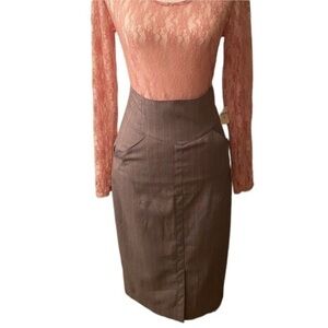 NWT Pinstriped Skirt